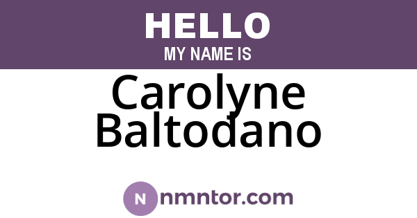 Carolyne Baltodano