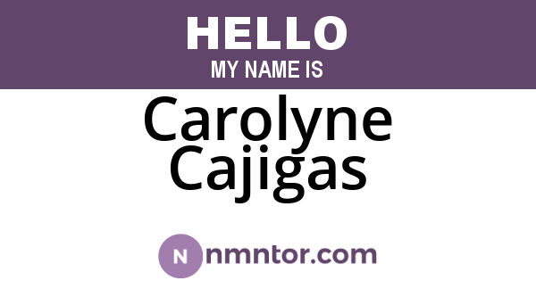 Carolyne Cajigas