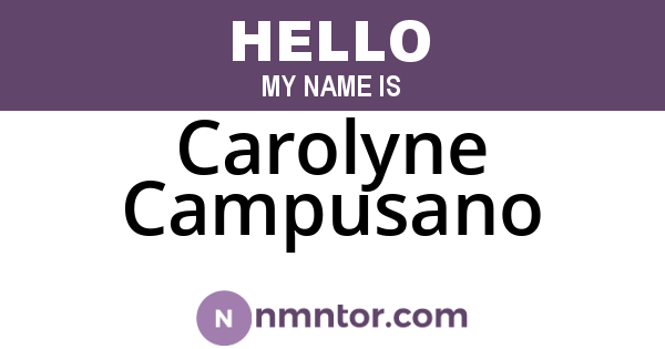 Carolyne Campusano