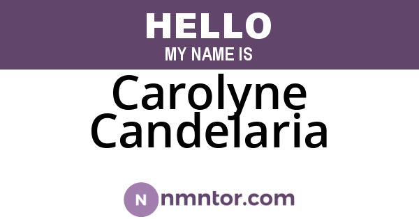 Carolyne Candelaria