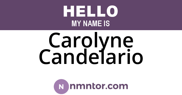 Carolyne Candelario