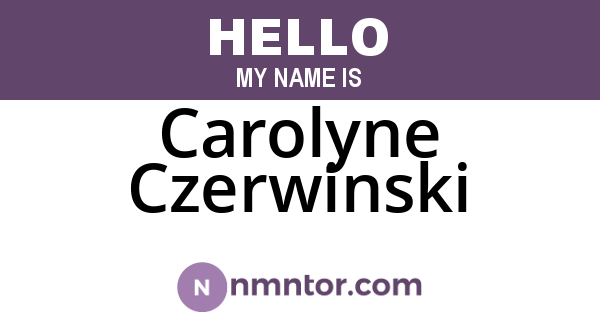 Carolyne Czerwinski