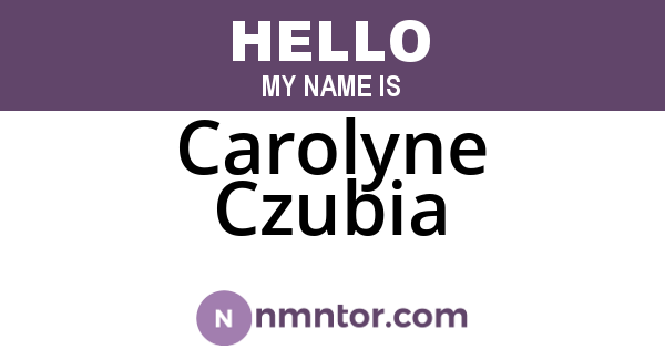 Carolyne Czubia