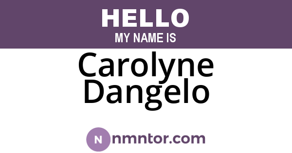 Carolyne Dangelo
