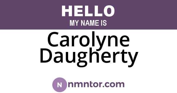 Carolyne Daugherty