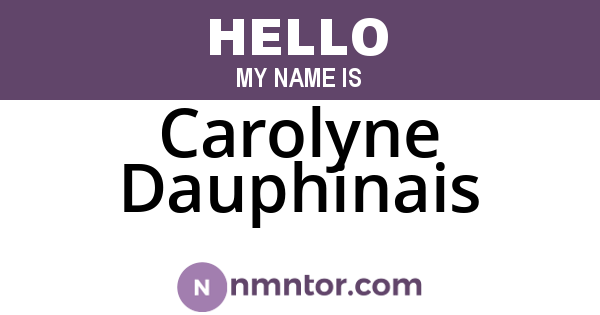 Carolyne Dauphinais