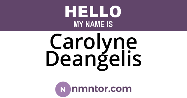 Carolyne Deangelis