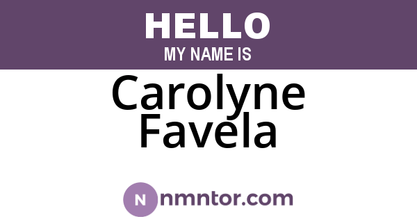 Carolyne Favela