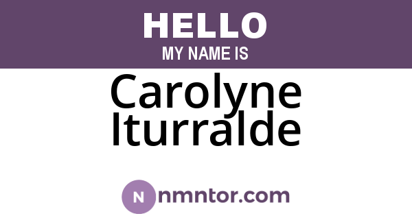 Carolyne Iturralde