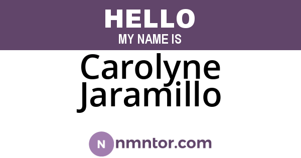 Carolyne Jaramillo