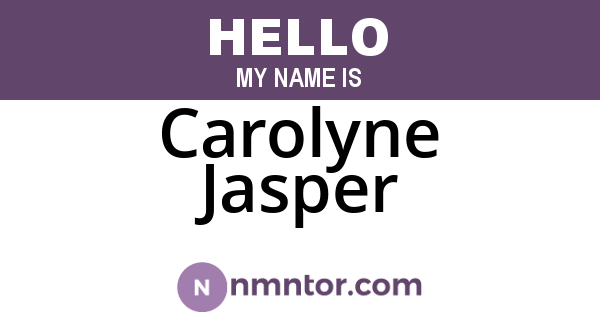 Carolyne Jasper