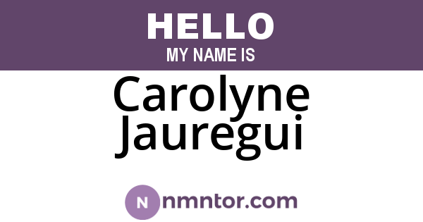 Carolyne Jauregui