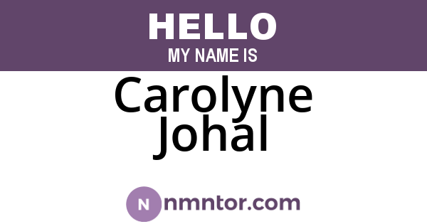 Carolyne Johal