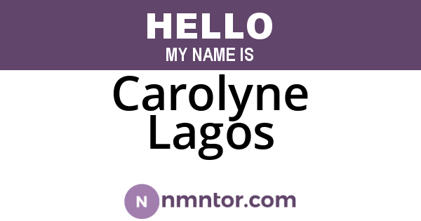 Carolyne Lagos