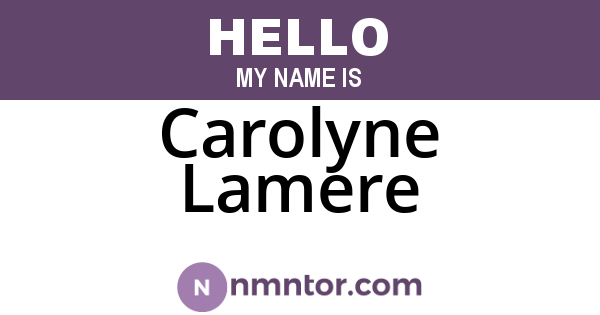 Carolyne Lamere