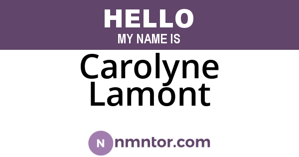 Carolyne Lamont