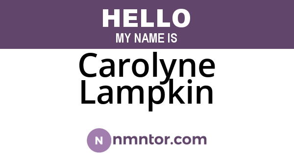 Carolyne Lampkin