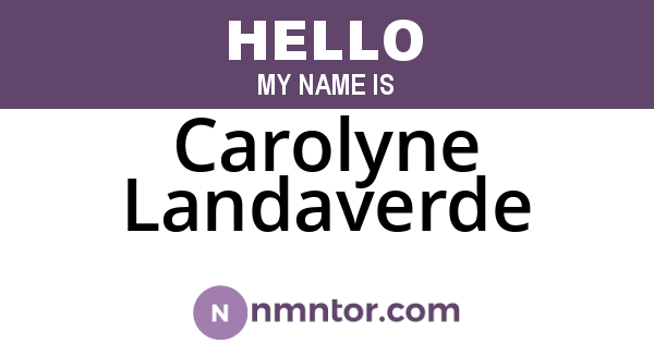 Carolyne Landaverde