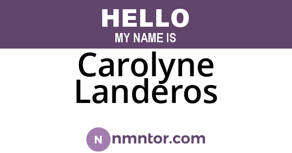 Carolyne Landeros