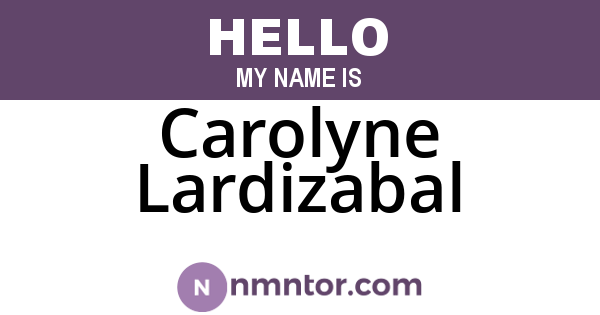 Carolyne Lardizabal