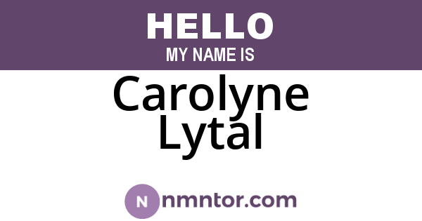 Carolyne Lytal