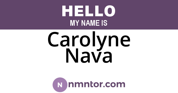 Carolyne Nava