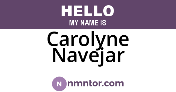 Carolyne Navejar