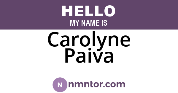 Carolyne Paiva