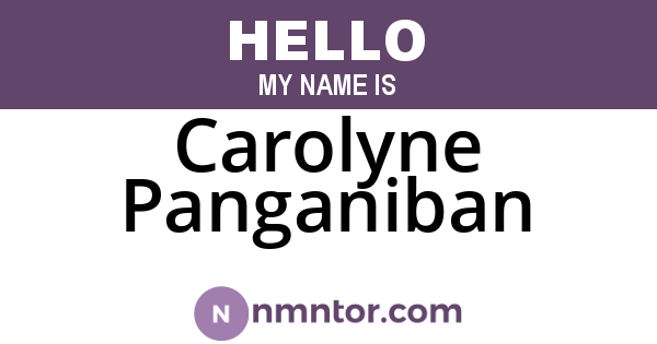 Carolyne Panganiban