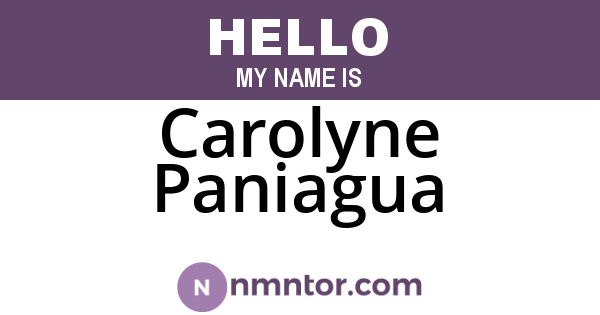 Carolyne Paniagua