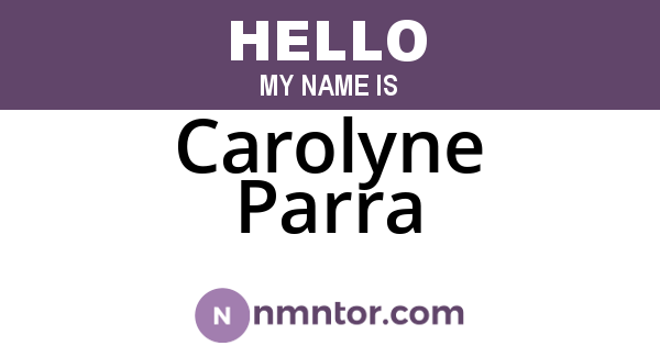 Carolyne Parra