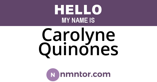 Carolyne Quinones