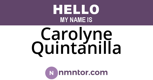 Carolyne Quintanilla