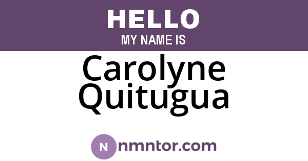 Carolyne Quitugua