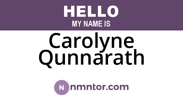 Carolyne Qunnarath