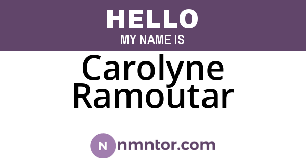 Carolyne Ramoutar