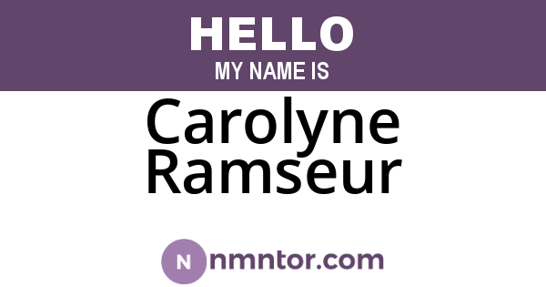 Carolyne Ramseur