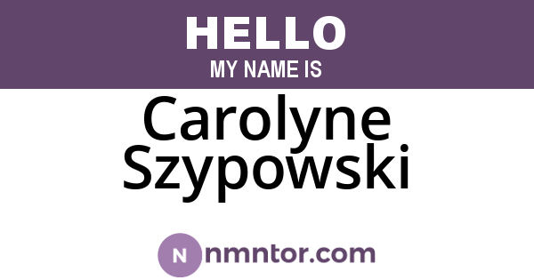 Carolyne Szypowski