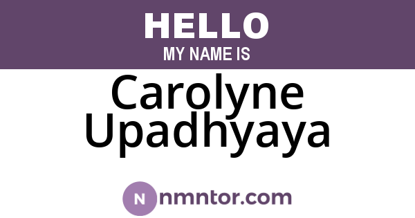 Carolyne Upadhyaya