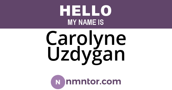 Carolyne Uzdygan