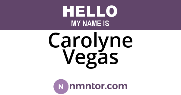 Carolyne Vegas