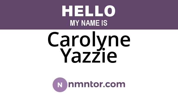 Carolyne Yazzie