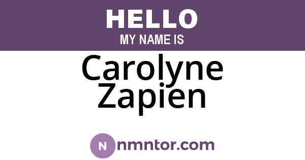 Carolyne Zapien