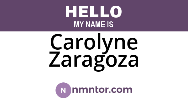 Carolyne Zaragoza
