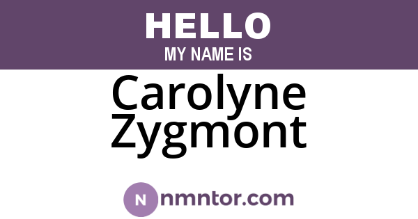 Carolyne Zygmont