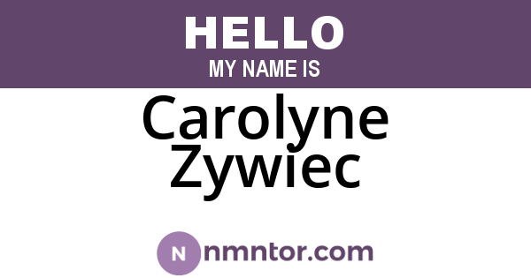 Carolyne Zywiec