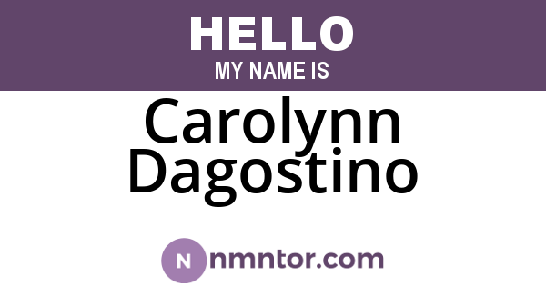 Carolynn Dagostino