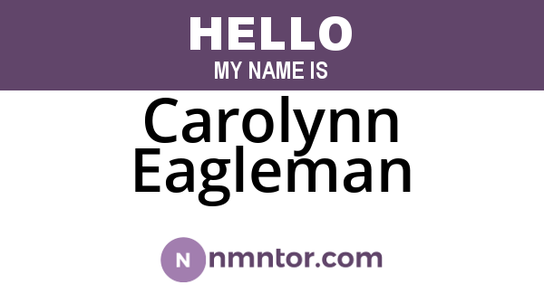 Carolynn Eagleman