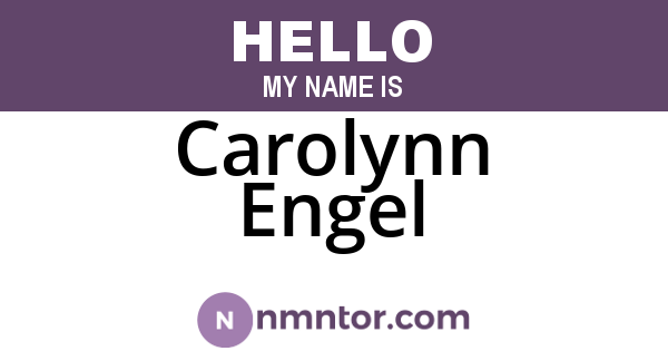 Carolynn Engel