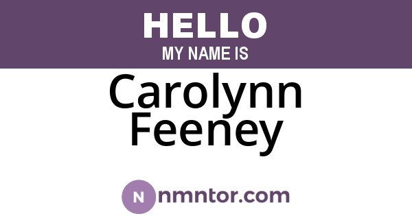 Carolynn Feeney